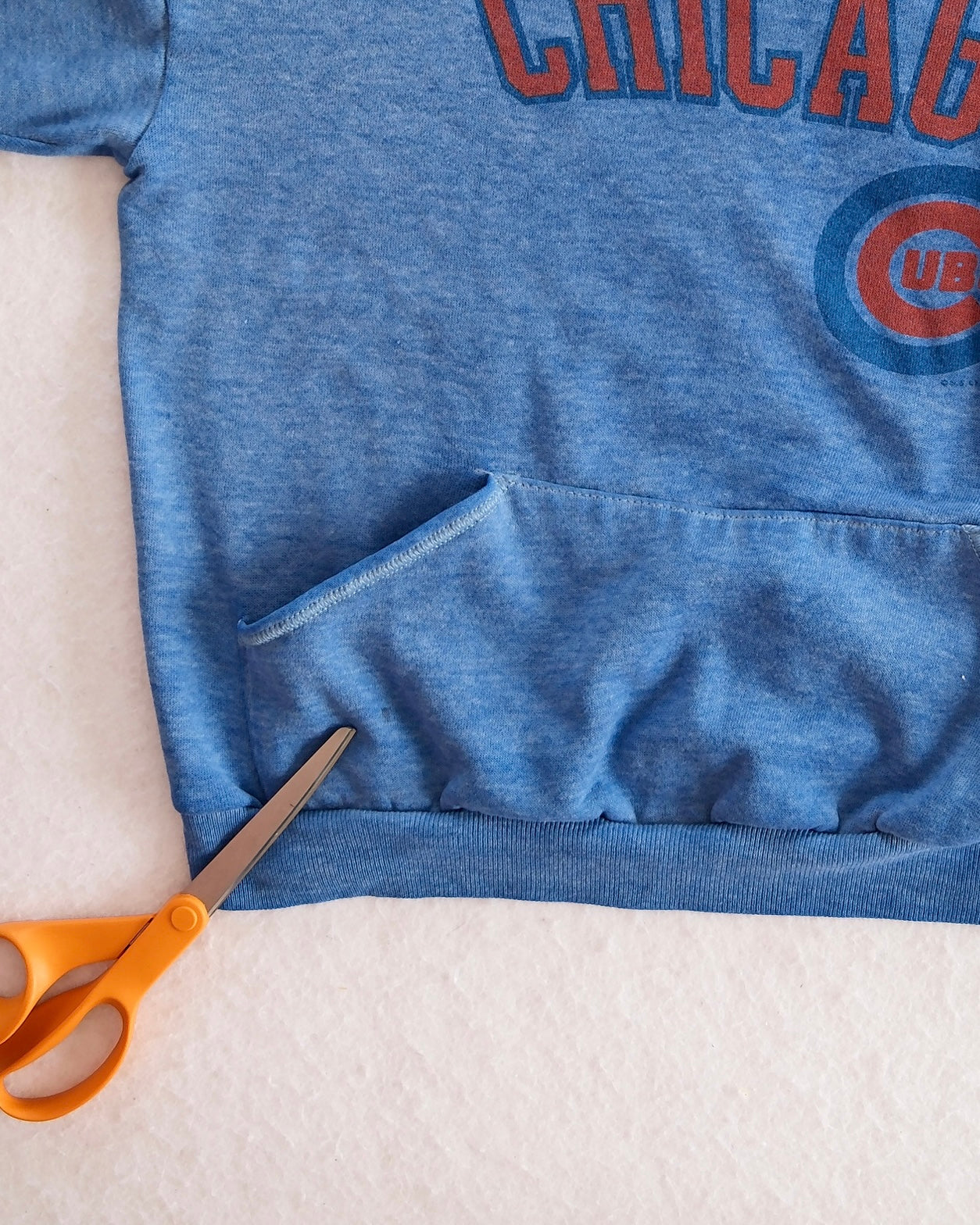 Vintage Chicago Cubs Blue Youth Hoodie: 12y?