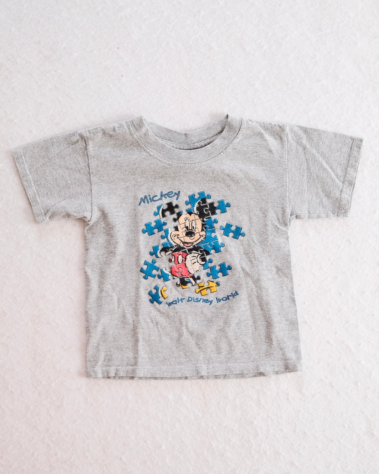 Vintage Walt Disney World Mickey Puzzle Toddler T-Shirt: 2T