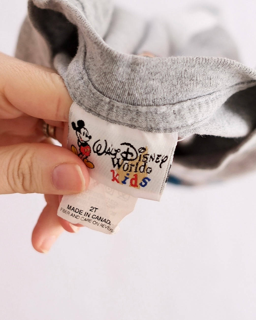 Vintage Walt Disney World Mickey Puzzle Toddler T-Shirt: 2T