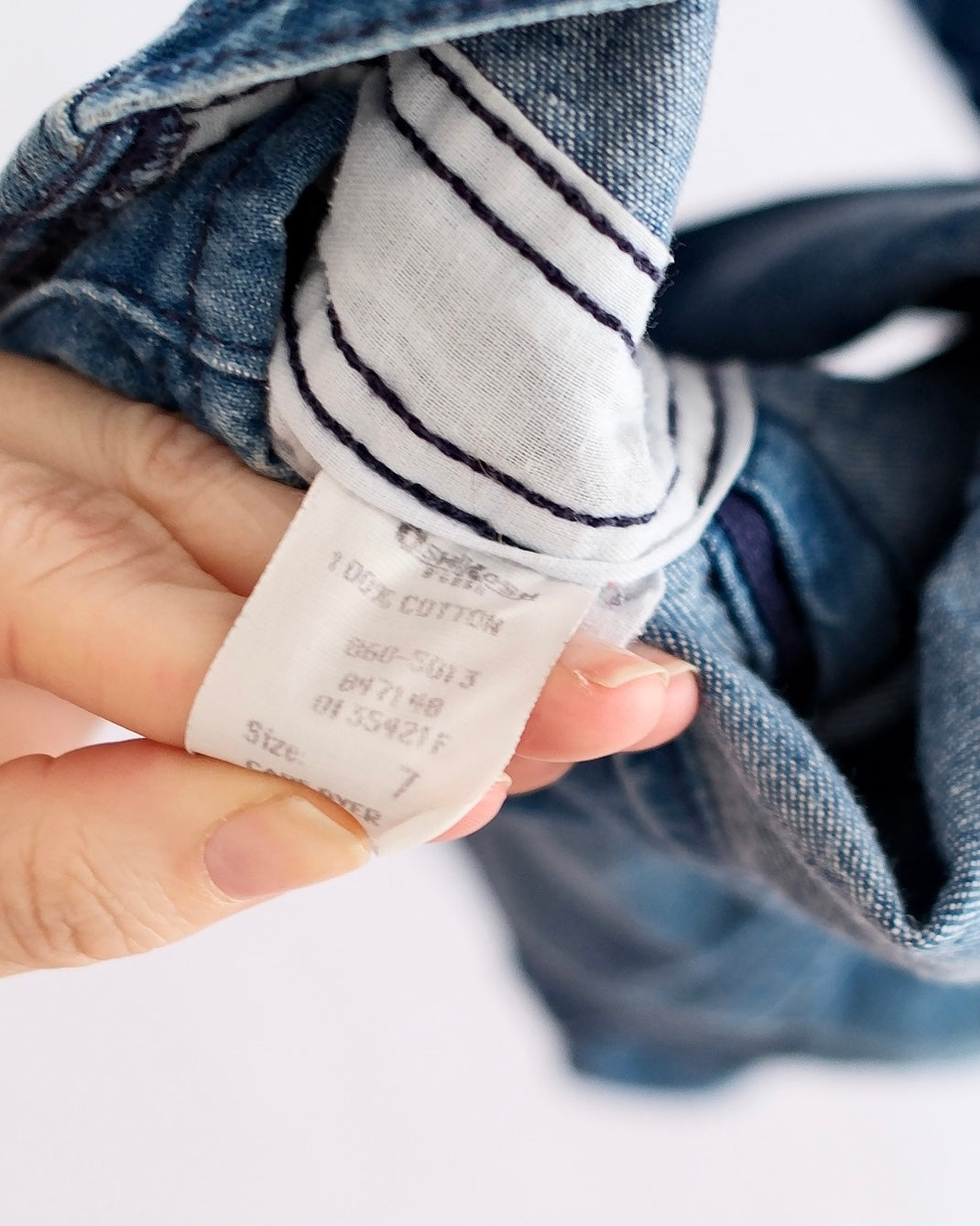 Vintage OshKosh Denim Skateboard Embossed Kids Overalls: 7y