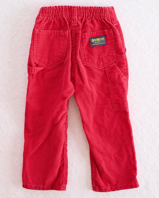 Vintage OshKosh B’gosh Red Corduroy Pants: 3T