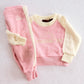 Vintage Jordache Pink Toddler Sweatshirt Set: 12/18m