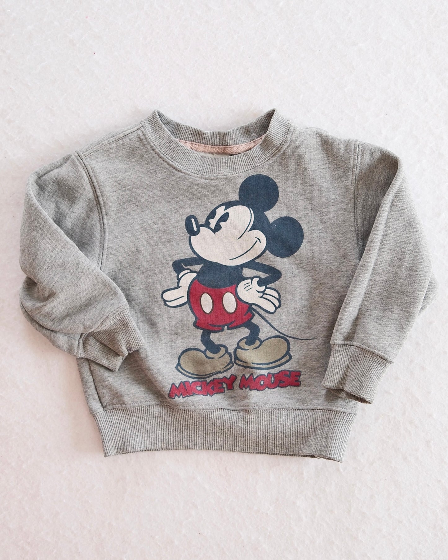 Y2K Disney Store Mickey Mouse Gray Toddler Sweatshirt: 2/3