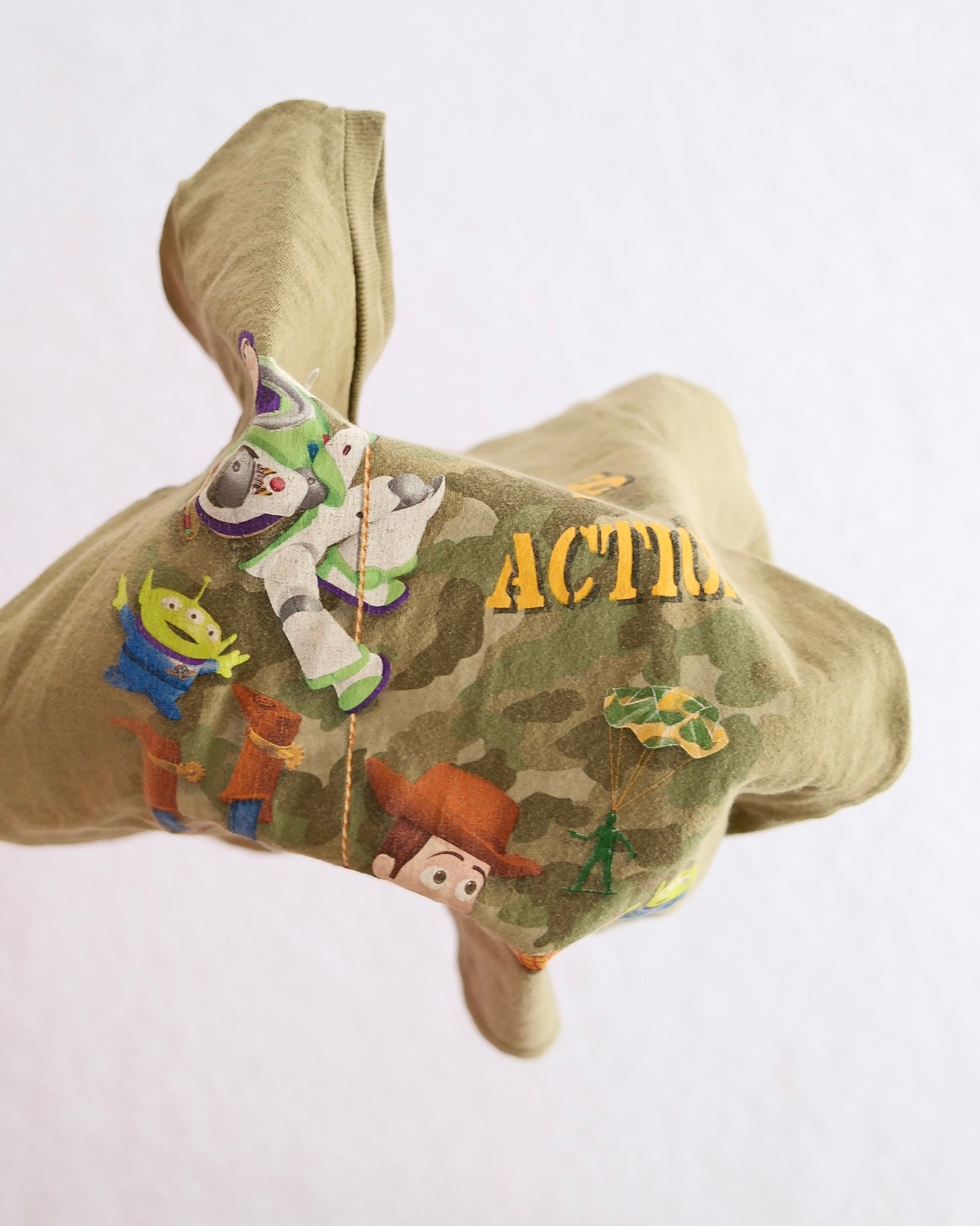 2010s Disney Store Toy Story “Toys in Action” Olive Green Kids T-Shirt: 5/6