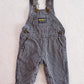 Vintage OshKosh B’gosh Navy & White Stripe Overalls: 3/6m