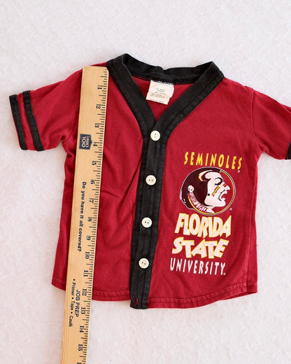 Vintage Florida State Seminoles Jersey Tee: 18m - Yellow Clover Vintage Kids Clothes