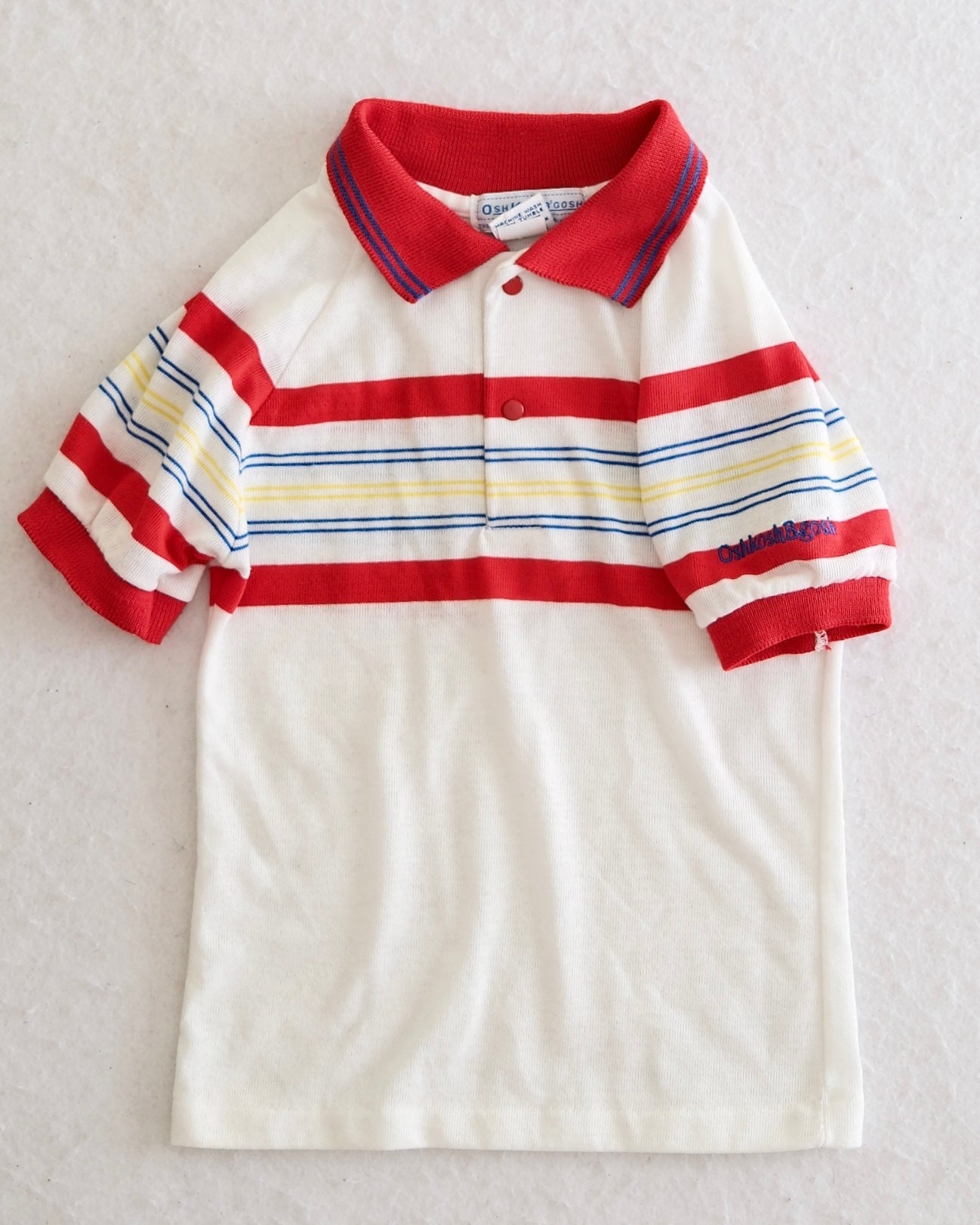 Vintage OshKosh B'Gosh Toddler Striped Polo Shirt: Size 4T