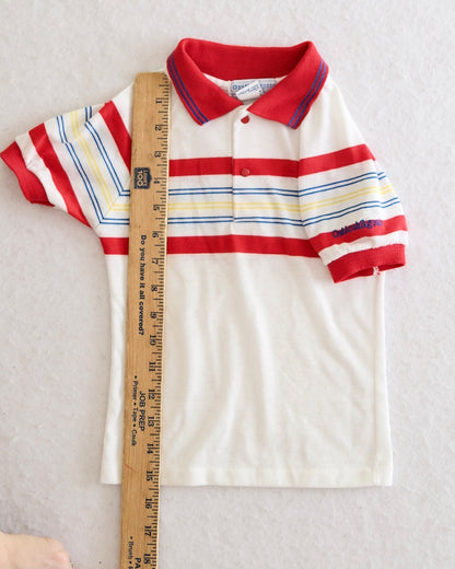 Vintage OshKosh B'Gosh Toddler Striped Polo Shirt: Size 4T