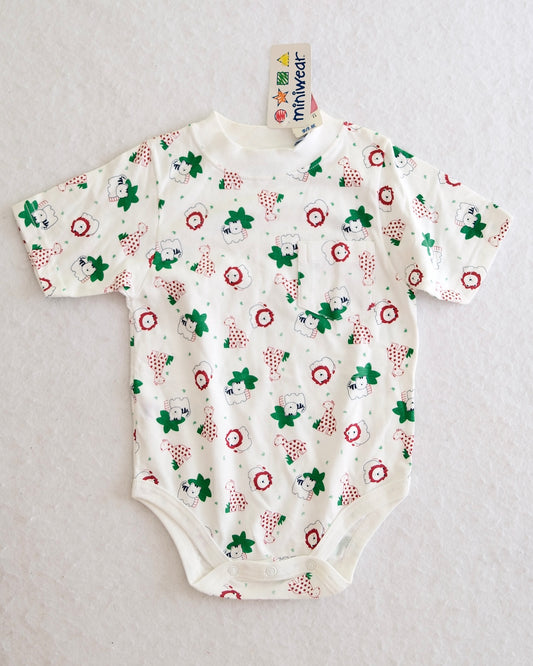 Vintage Miniwear Baby Safari Animal Bodysuit: Size 24 Months