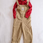 Vintage Mallard Duck Patch Romper and Polo Set: 3T