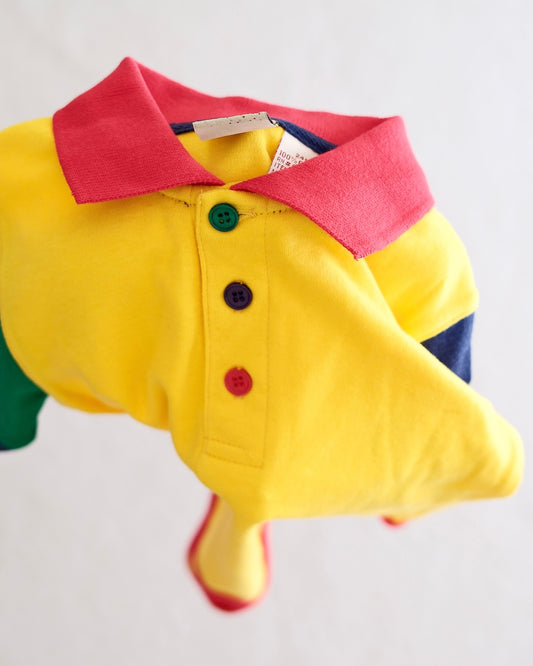 Vintage Koala Kids Baby Color Block Polo Bodysuit: Size 24m