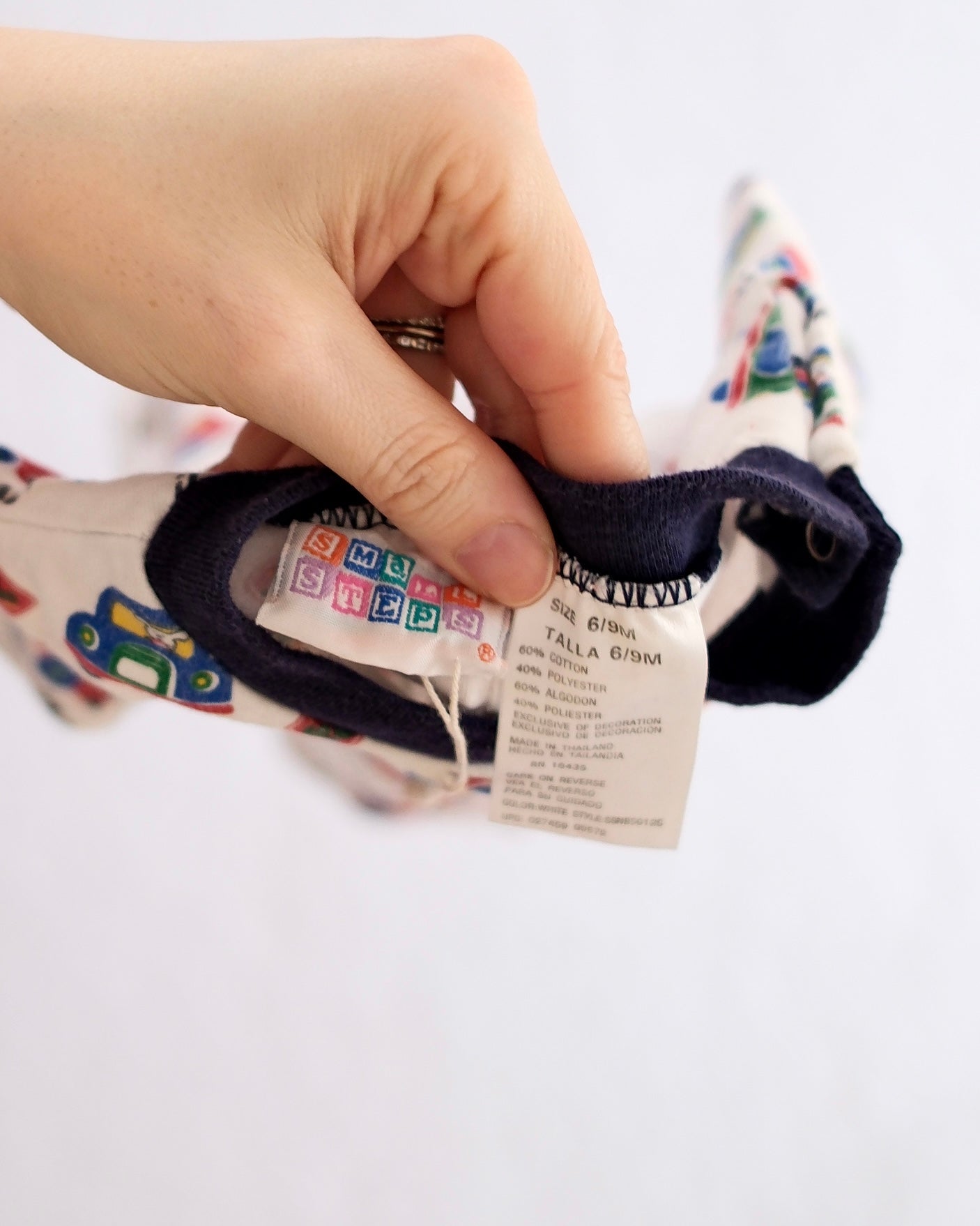 Vintage Small Steps Traffic Jam Car Print Romper: 12m?