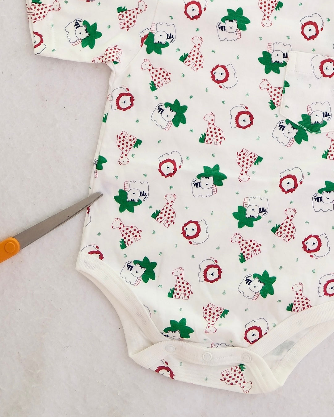 Vintage Miniwear Baby Safari Animal Bodysuit: Size 24 Months