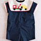 Vintage Robert Jackson Tow Truck Applique Baby Romper: 12m - Yellow Clover Vintage Kids Clothes