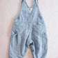 Vintage OshKosh Baby B’Gosh Light Wash Tool Embroidered Denim Overalls: 18m? - Yellow Clover Vintage Kids Clothes