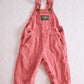 Vintage OshKosh B’Gosh Red & White Stripe Baby Overalls: 6/9 Months - Yellow Clover Vintage Kids Clothes