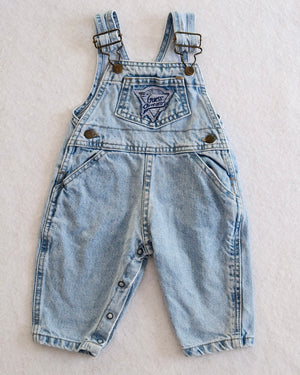 Vintage Guess Light Wash Overalls: 9m