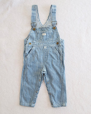 Vintage Baby Guess Hickory Stripe Overalls: 6-12m?