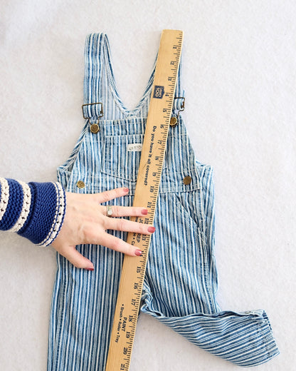 Vintage Baby Guess Hickory Stripe Overalls: 6-12m?