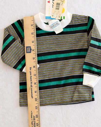 Vintage NWT Perfect Pals Striped Long Sleeve Tee: 12m
