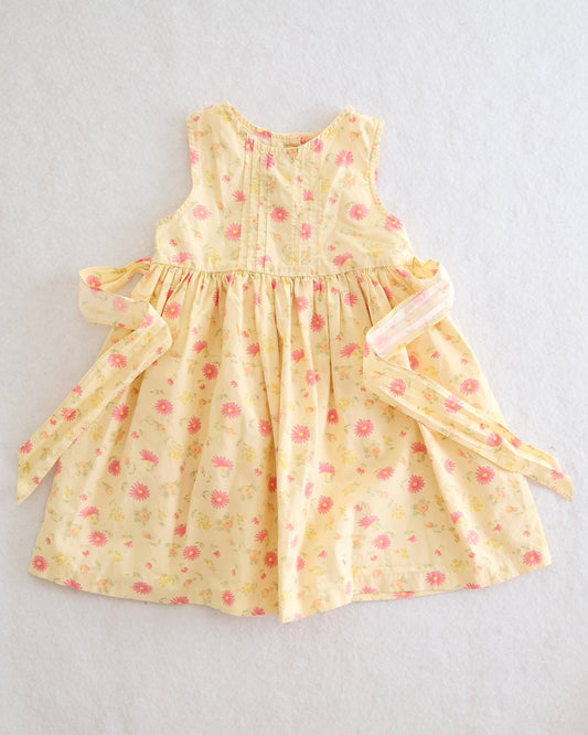 Y2K Little Goodies Toddler Girls Yellow Daisy Dress: Size 4T