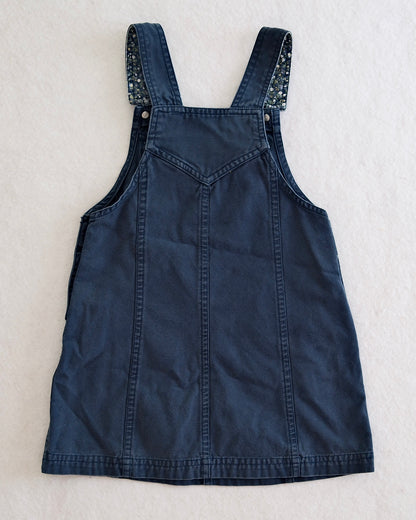 Vintage Cherokee Girls Navy Overall Dress: Size 4/5