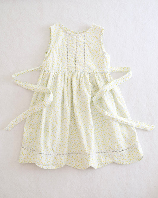 Y2K Laura Ashley Toddler Girls Yellow Floral Dress: Size 3T