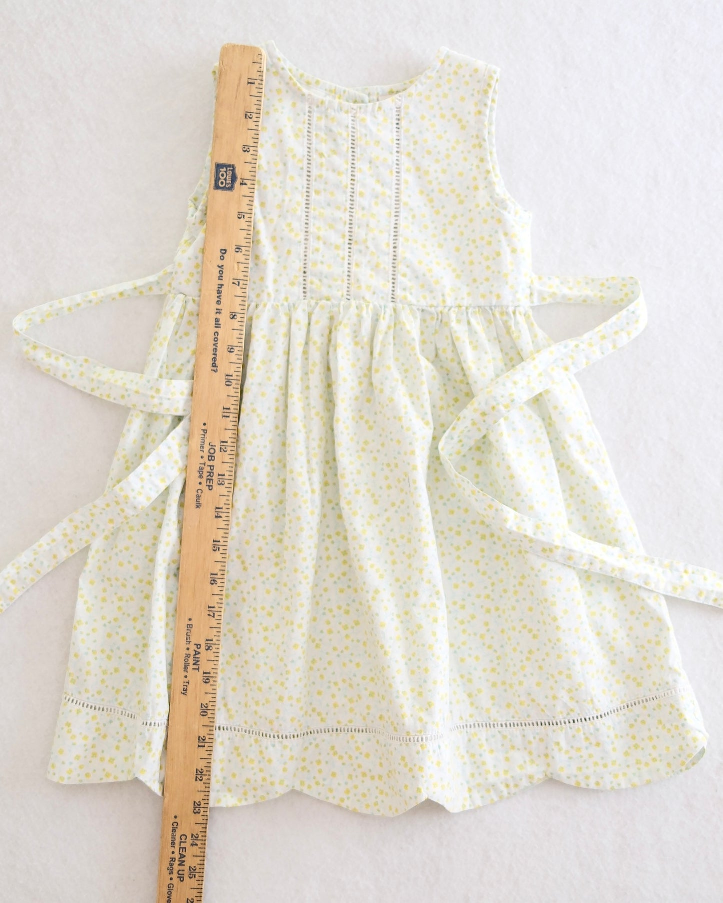 Y2K Laura Ashley Toddler Girls Yellow Floral Dress: Size 3T