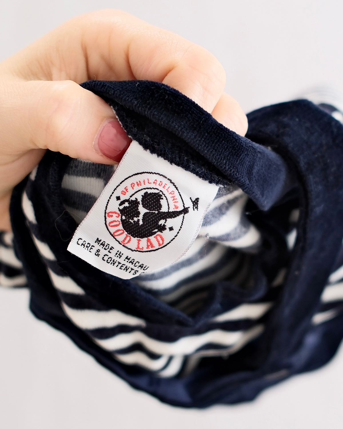 Y2K Good Lad Navy Velour Sailor Bear Overall Set: 12m