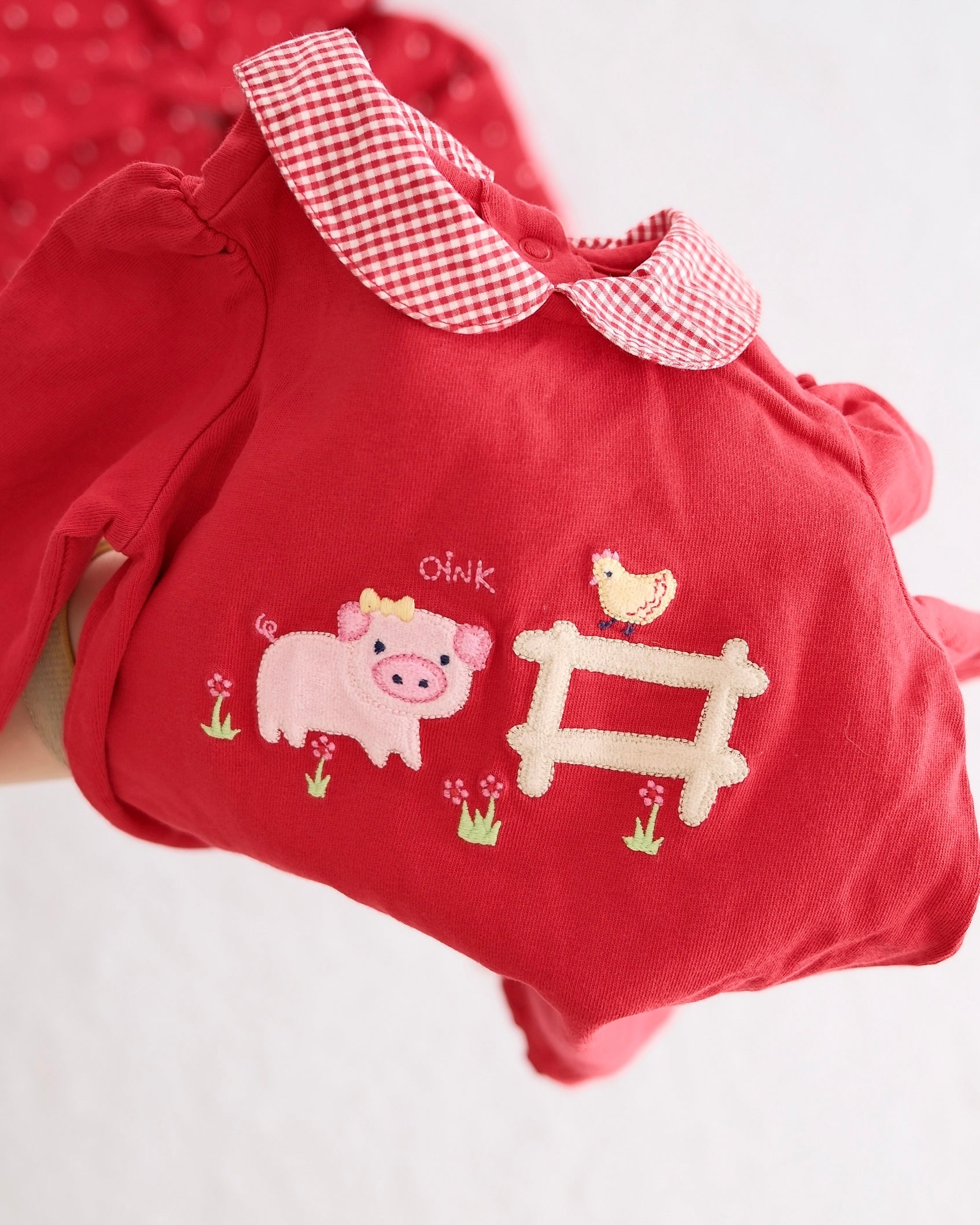 Vintage Gymboree 2006 Barnyard Cuties Romper and Hoodie Set: 12m - Yellow Clover Vintage Kids Clothes