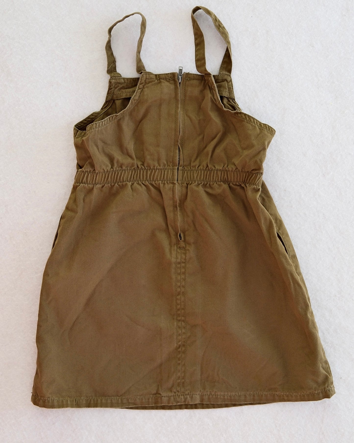 Vintage Gymboree Dragonfly + Butterfly Applique Olive Dress: 5T