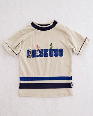 Vintage Dr. Seuss Embroidered Ringer Tee: 6y?