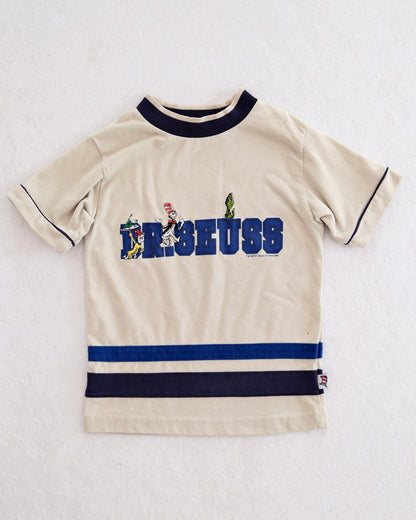 Vintage Dr. Seuss Embroidered Ringer Tee: 6y?