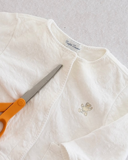 Vintage Ralph Lauren Cream Bear Cardigan Set: 6-12m