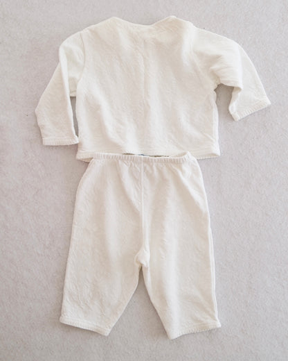 Vintage Ralph Lauren Cream Bear Cardigan Set: 6-12m