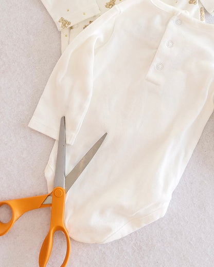 Y2K Janie and Jack Honey Bear Bodysuit Set: 0-3m