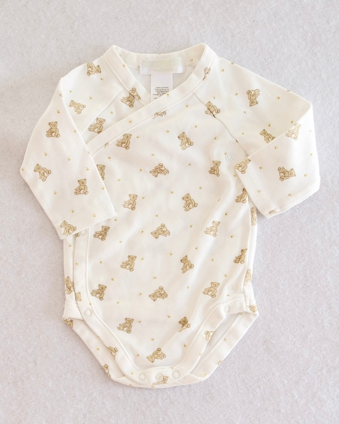 Y2K Janie and Jack Honey Bear Bodysuit Set: 0-3m