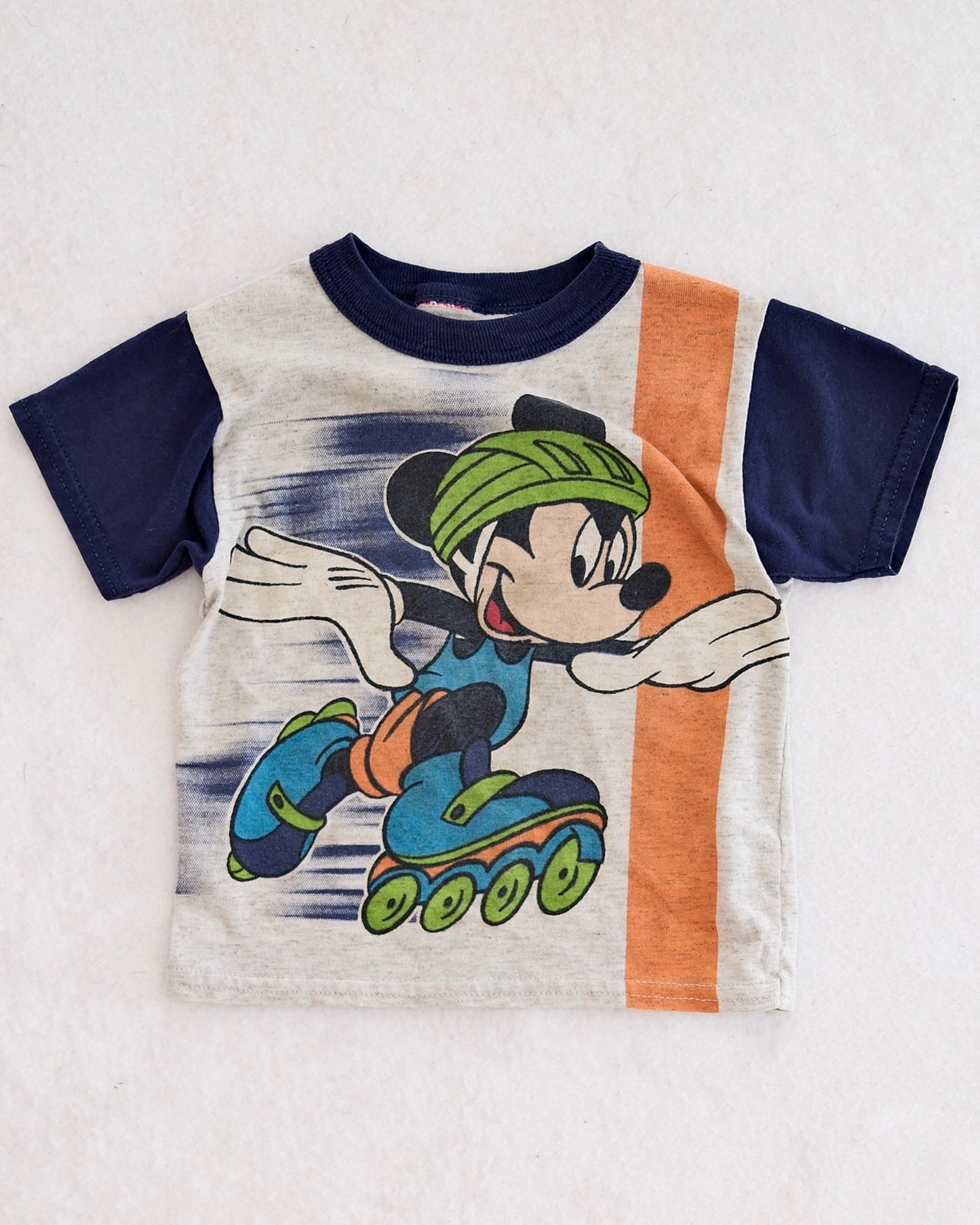 Vintage Mickey Rollerblade Tee: 2T