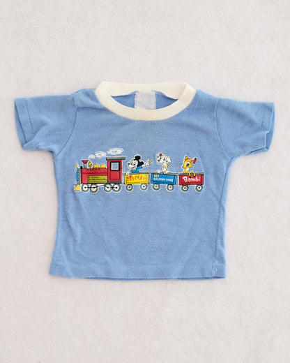 Vintage Walt Disney Mickey, Dalmatians, Bambi Train Tee: 18m?