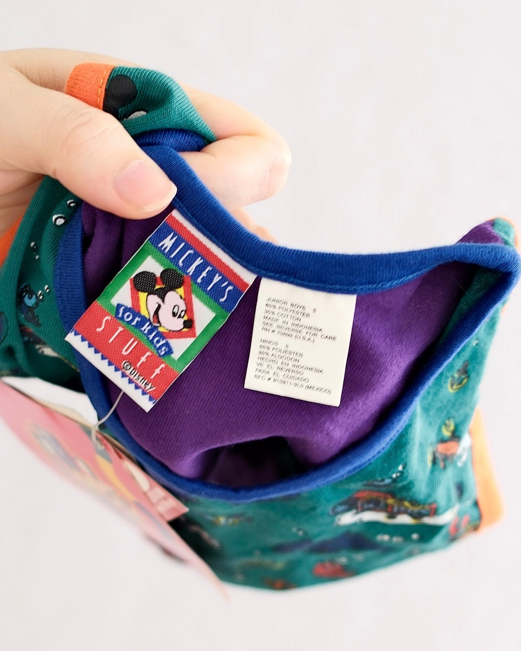 Vintage Mickey's Stuff for Kids Teal Underwater Mickey Tank: 5t