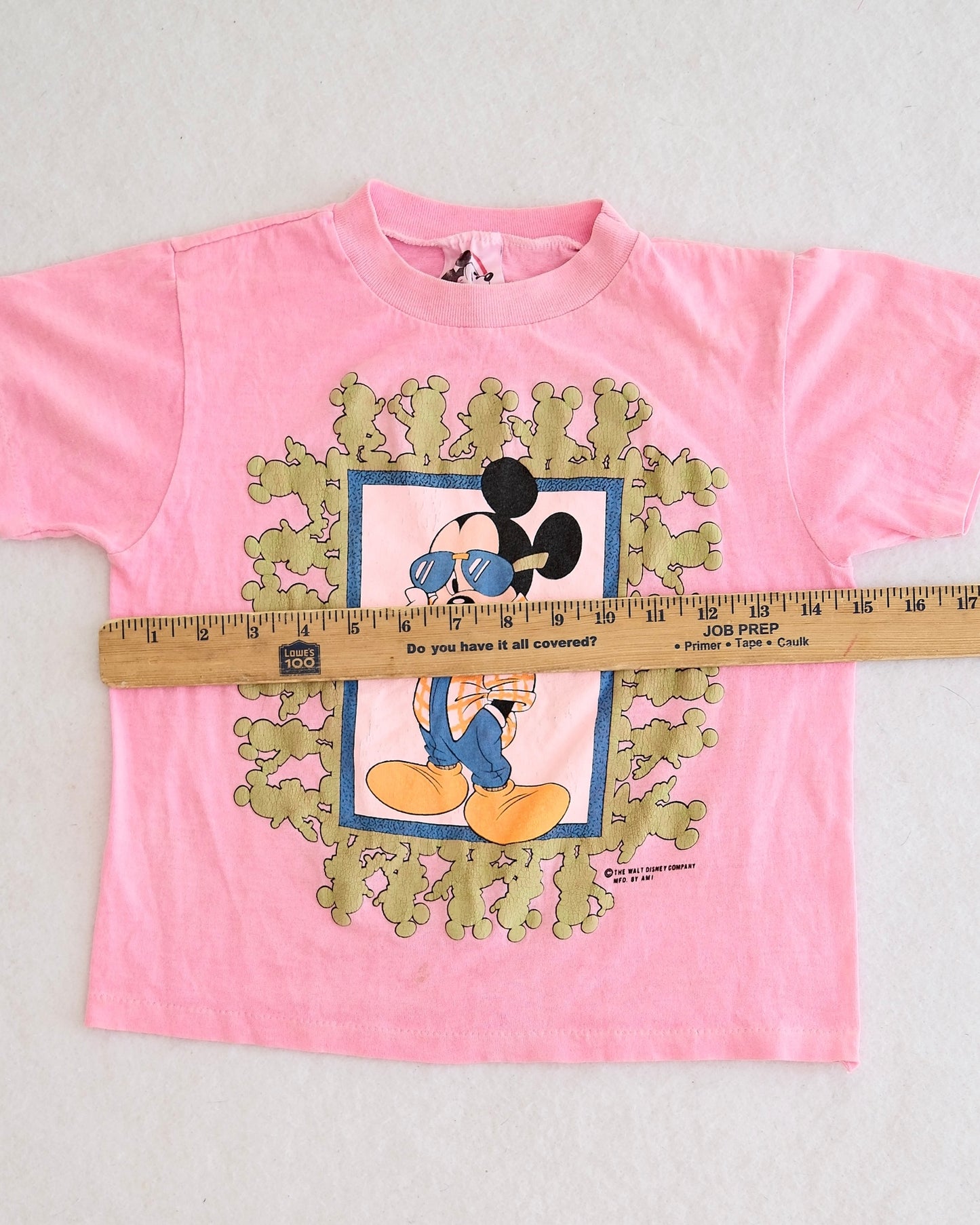 Vintage Disney Pink Mickey Sunglasses Tee: Size 5/6