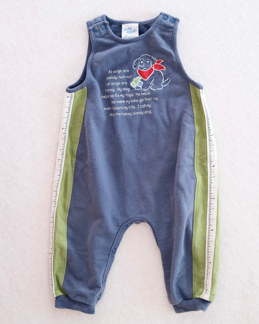Vintage Baby B’gosh Handy Dandy Dog Romper: 18m - Yellow Clover Vintage Kids Clothes