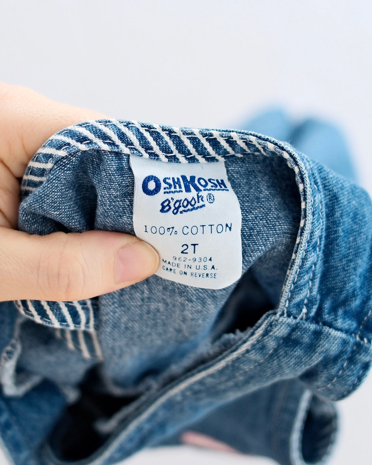 Vintage OshKosh Denim Babydoll Dress: 2T - Yellow Clover Vintage Kids Clothes