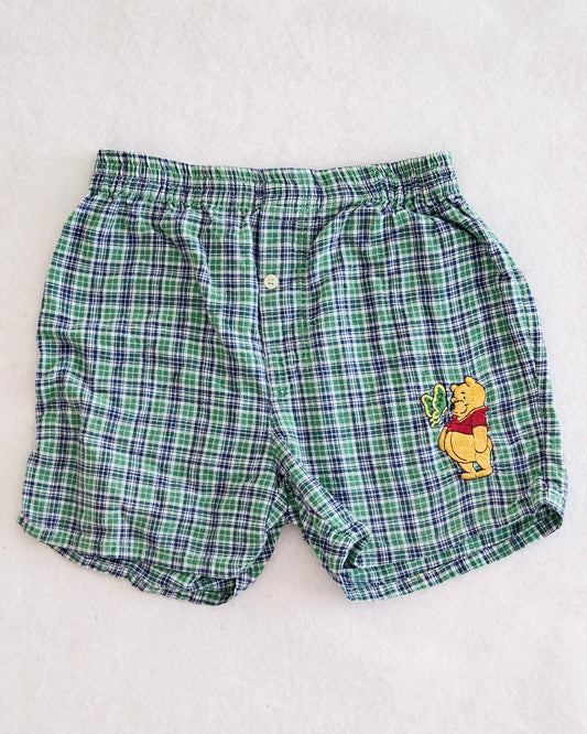 Vintage Disney Winnie the Pooh Plaid Shorts: Juniors Small
