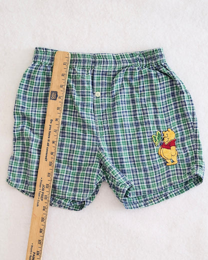 Vintage Disney Winnie the Pooh Plaid Shorts: Juniors Small