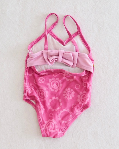 Y2K Nickelodeon Dora the Explorer "Paz and Love" Swimsuit: 12M