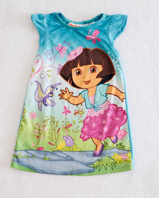 Y2K Nickelodeon Dora the Explorer Nightgown: 18M
