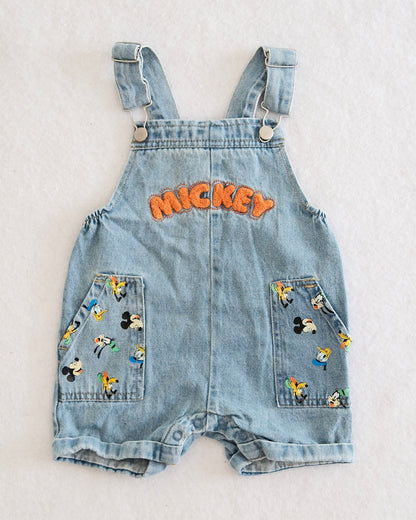 Modern Disney Baby Mickey & Friends Denim Shortall: 18M