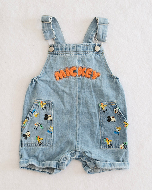 Modern Disney Baby Mickey & Friends Denim Shortall: 18M