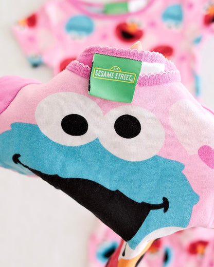 Y2K Sesame Street Elmo & Cookie Monster Pajama Bundle: 3T
